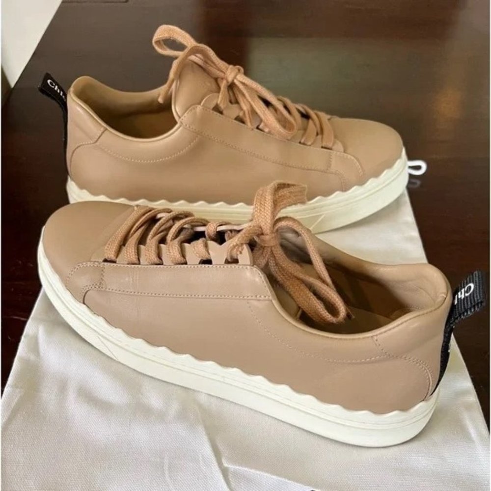 Chloe Lauren Leather Sneakers